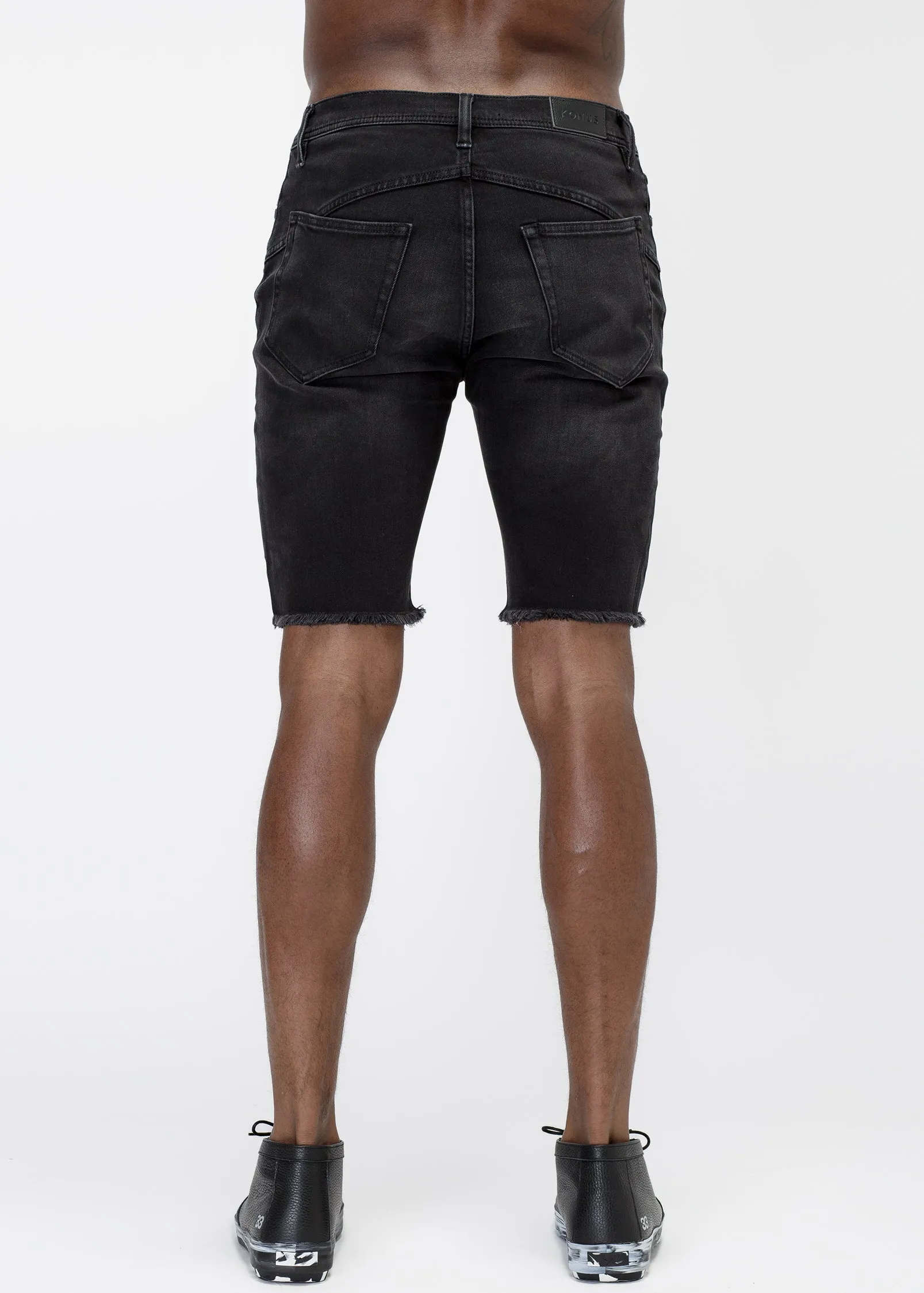 Konus Men's Skinny Denim Shorts