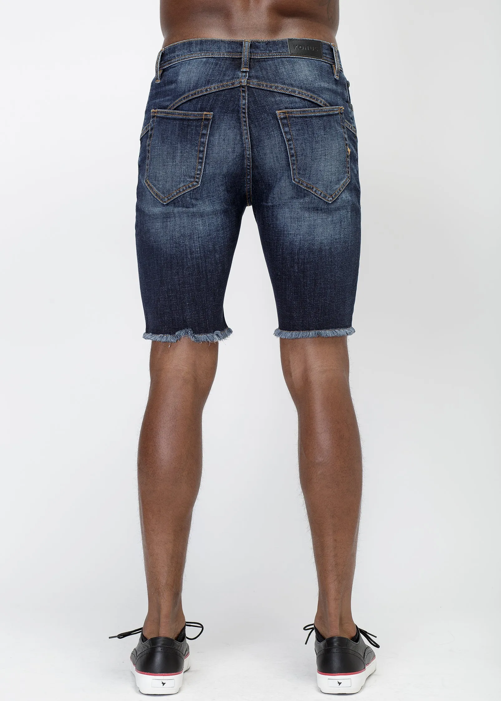 Konus Men's Skinny Denim Shorts