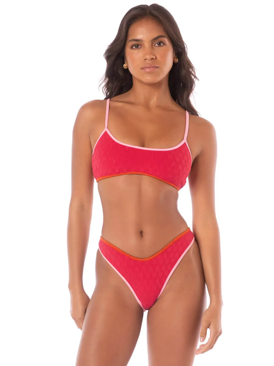 Lane Top in Apple Red