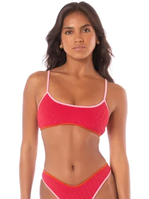 Lane Top in Apple Red