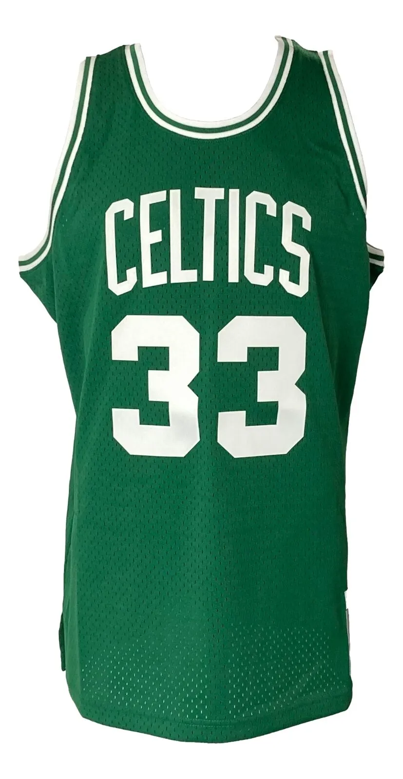 Larry Bird Signed Celtics Green M&N Hardwood Classics Swingman Jersey PSA ITP