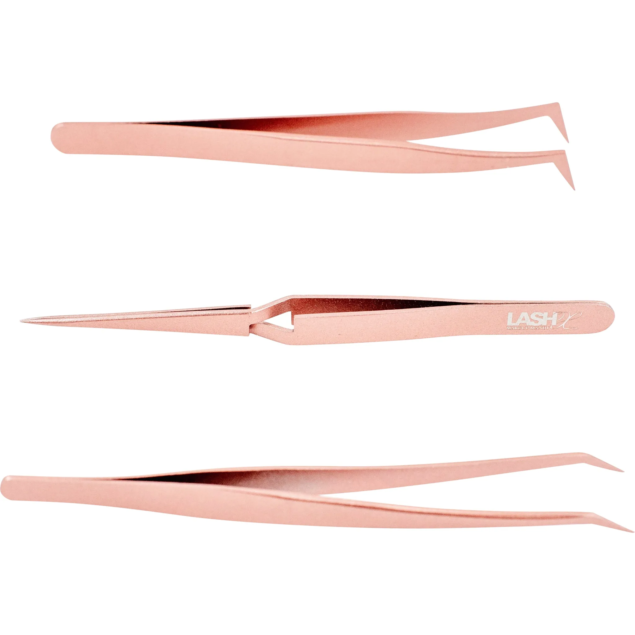 Lash Extension X-Type Tweezer - Rockstar Rose Gold