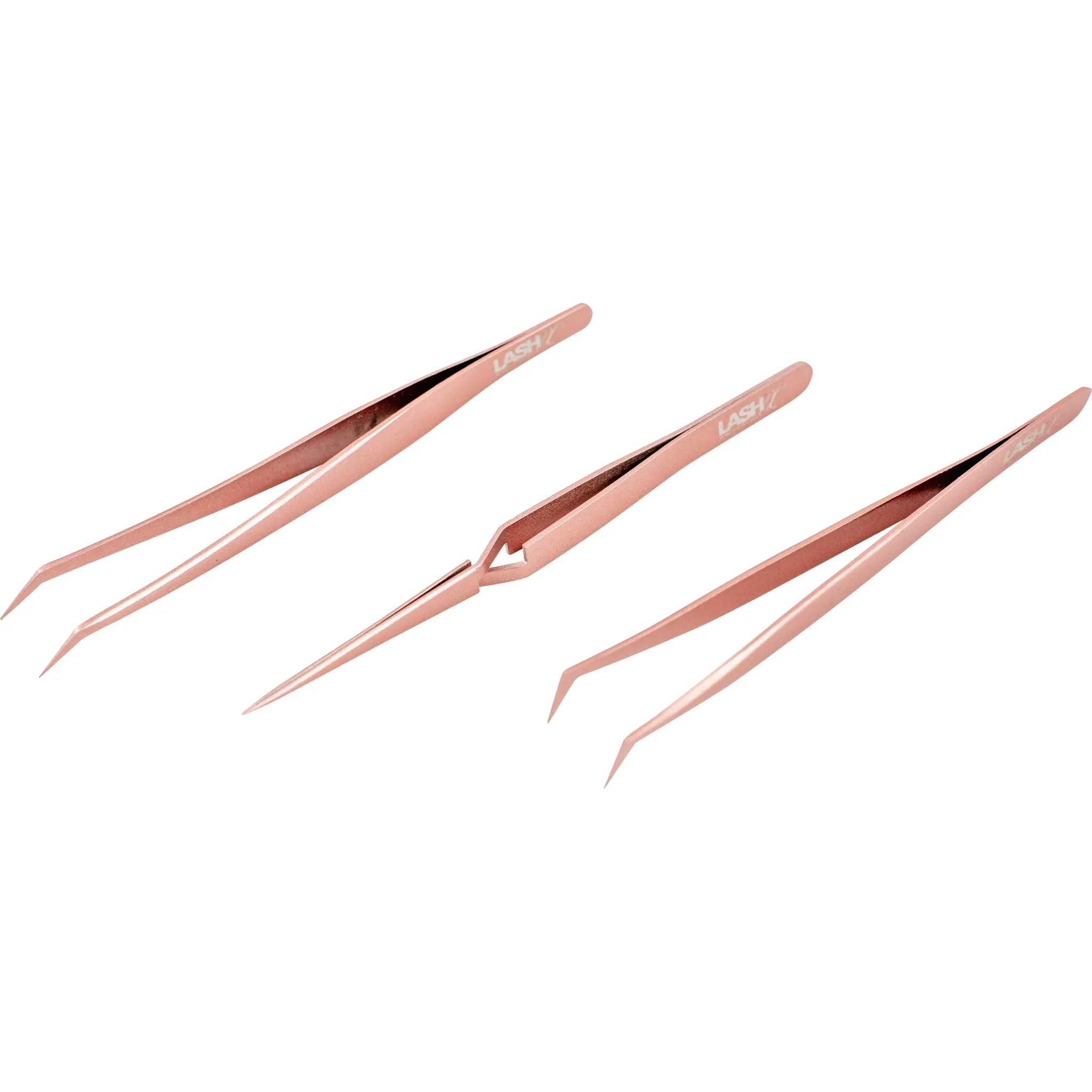 Lash Extension X-Type Tweezer - Rockstar Rose Gold