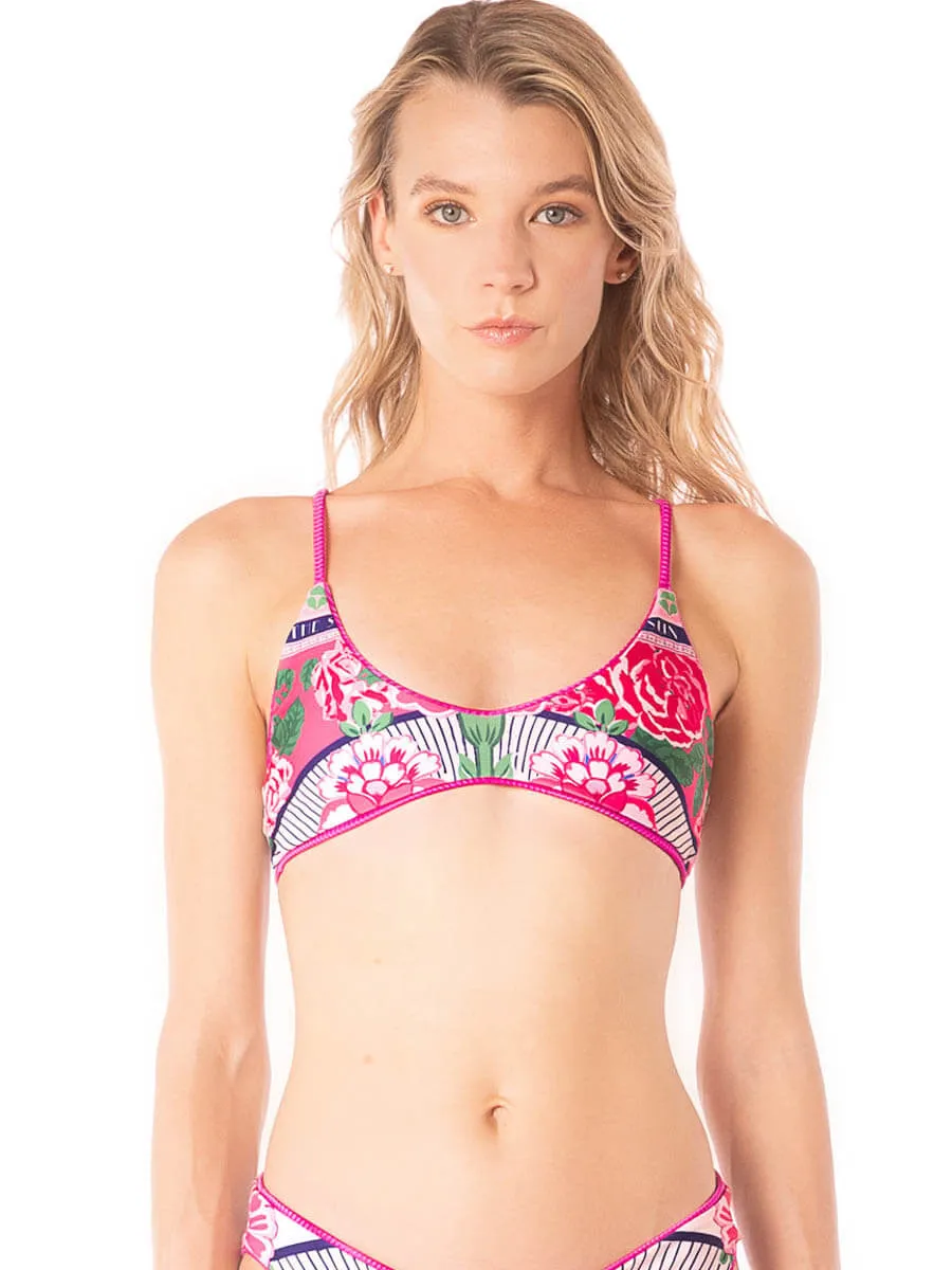 Liberties Bralette in Deep Pink