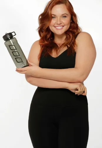 Lorna Jane Icons Classic 1L Water Bottle - Titanium