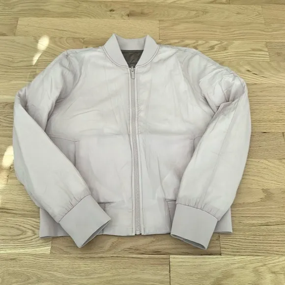 Lululemon Non-Stop Bomber Reversible Dark Chrome Light Pink.Purple Shades Small