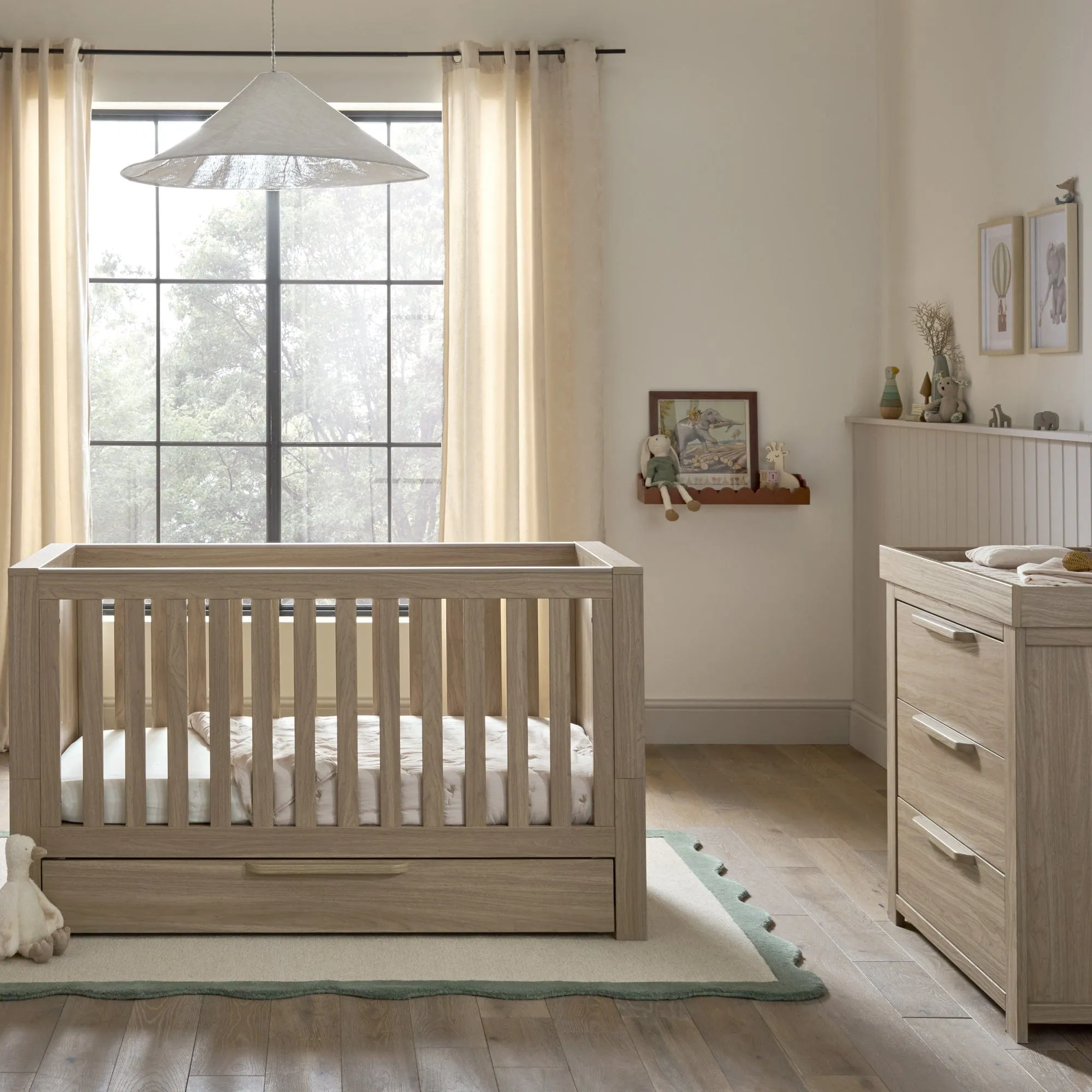 Mamas & Papas Franklin 2 Piece Roomset in Natural Oak