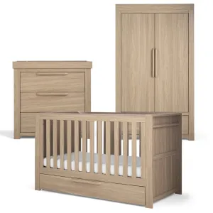 Mamas & Papas Franklin 3 Piece Roomset in Natural Oak