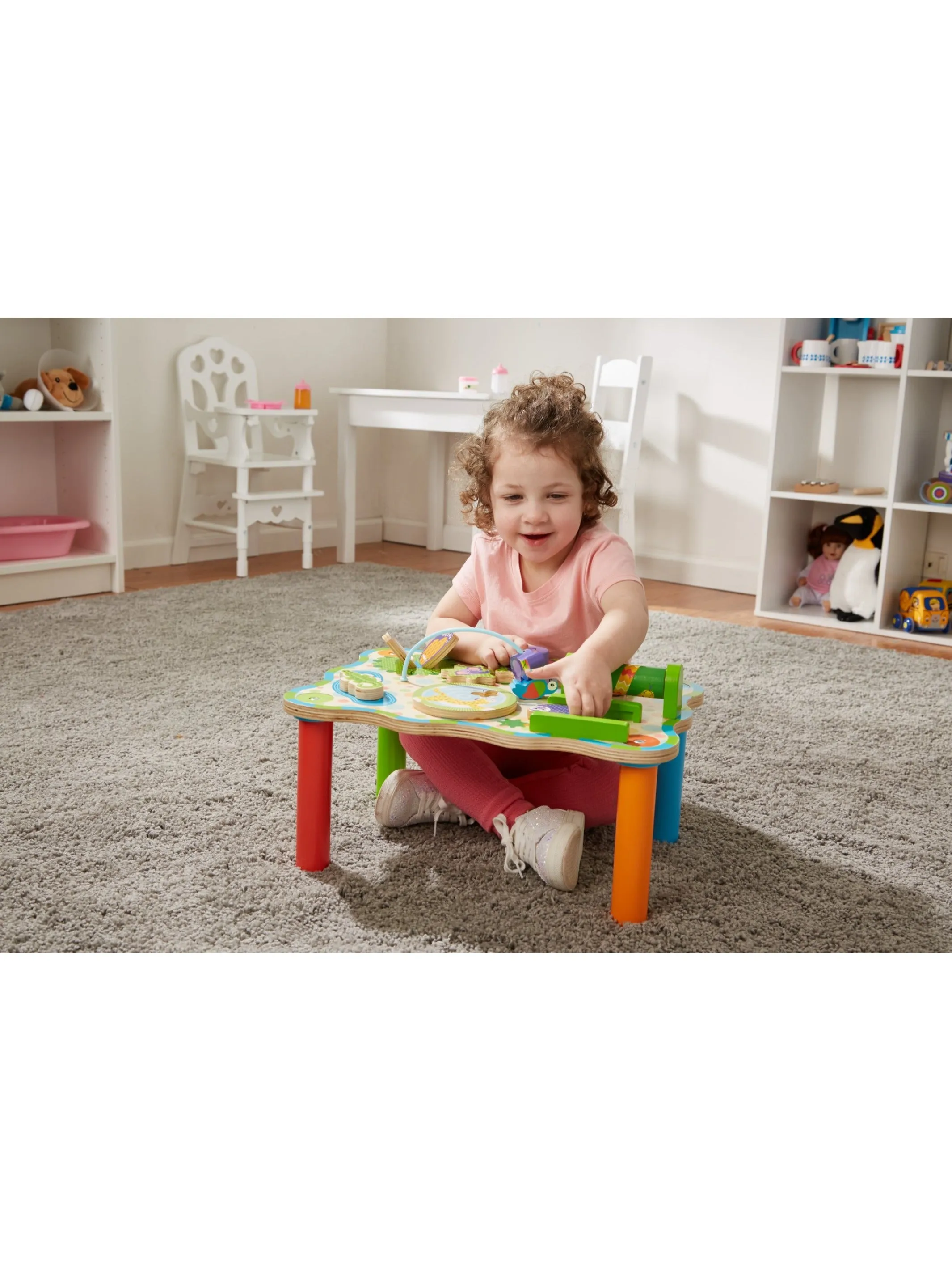 Melissa & Doug First Play Children?s Jungle Wooden Activity Table for Toddlers