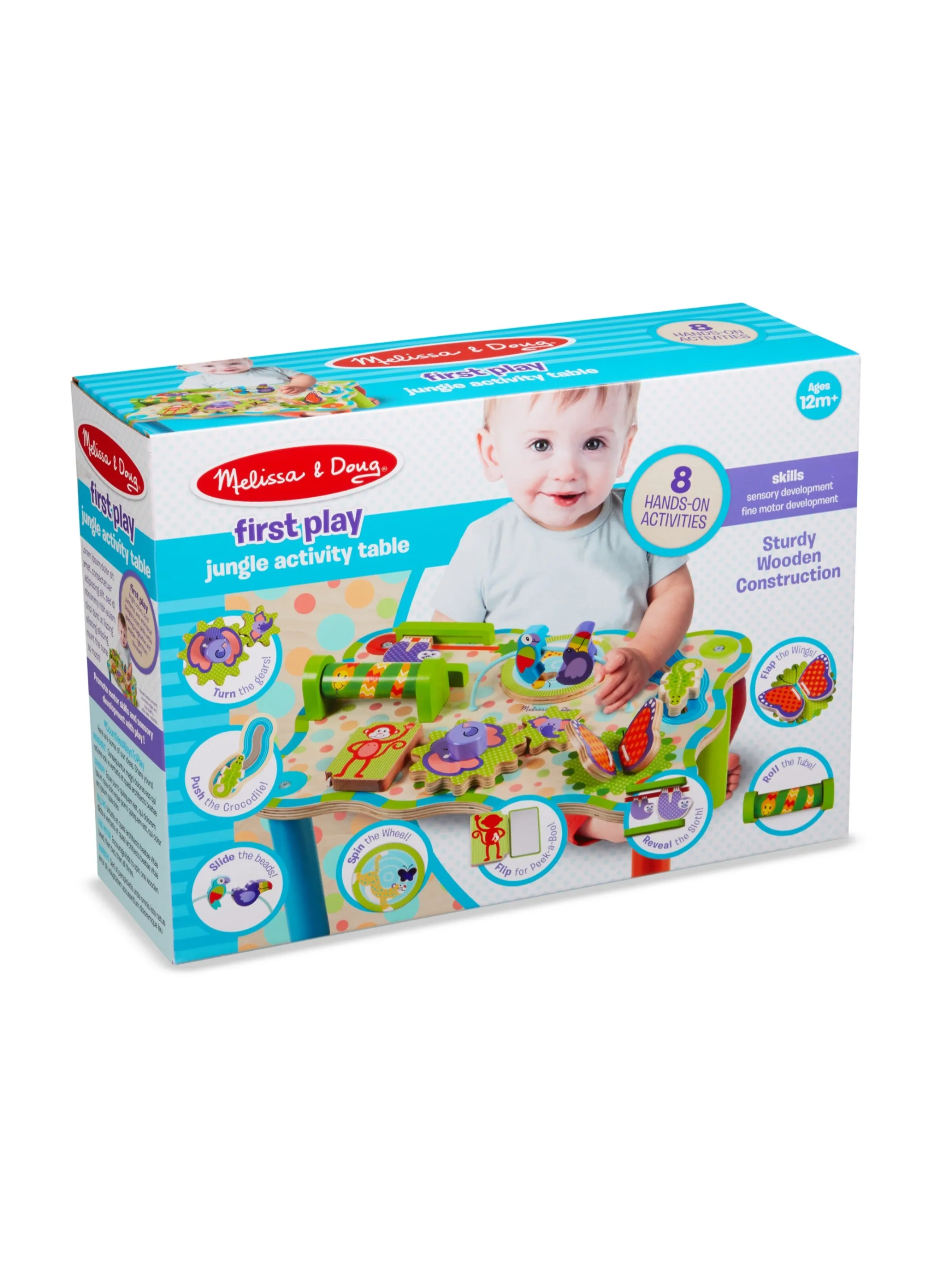 Melissa & Doug First Play Children?s Jungle Wooden Activity Table for Toddlers