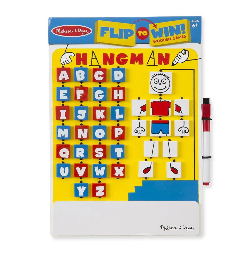Melissa & Doug Flip-to-Win Travel Game Hangman