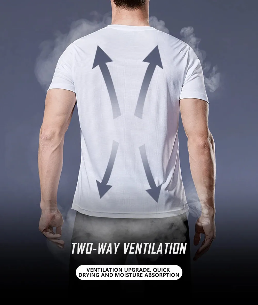 Men's Running T-Shirts, Quick Dry Sport T-Shirts, Fitness Gym Running Shirts, Soccer Shirts Men's Jersey Sportswear Gym Clothing