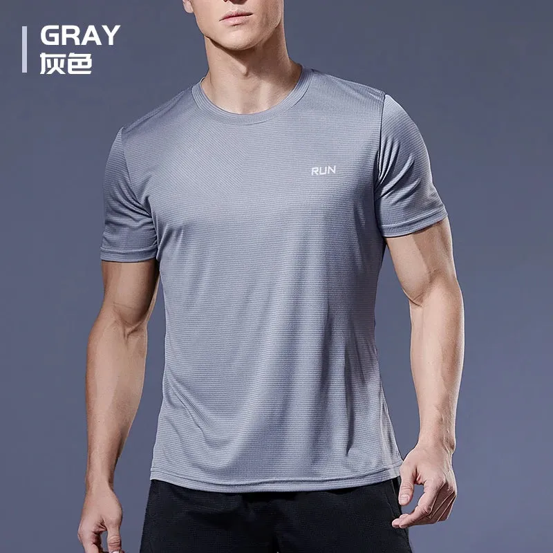 Men's Running T-Shirts, Quick Dry Sport T-Shirts, Fitness Gym Running Shirts, Soccer Shirts Men's Jersey Sportswear Gym Clothing