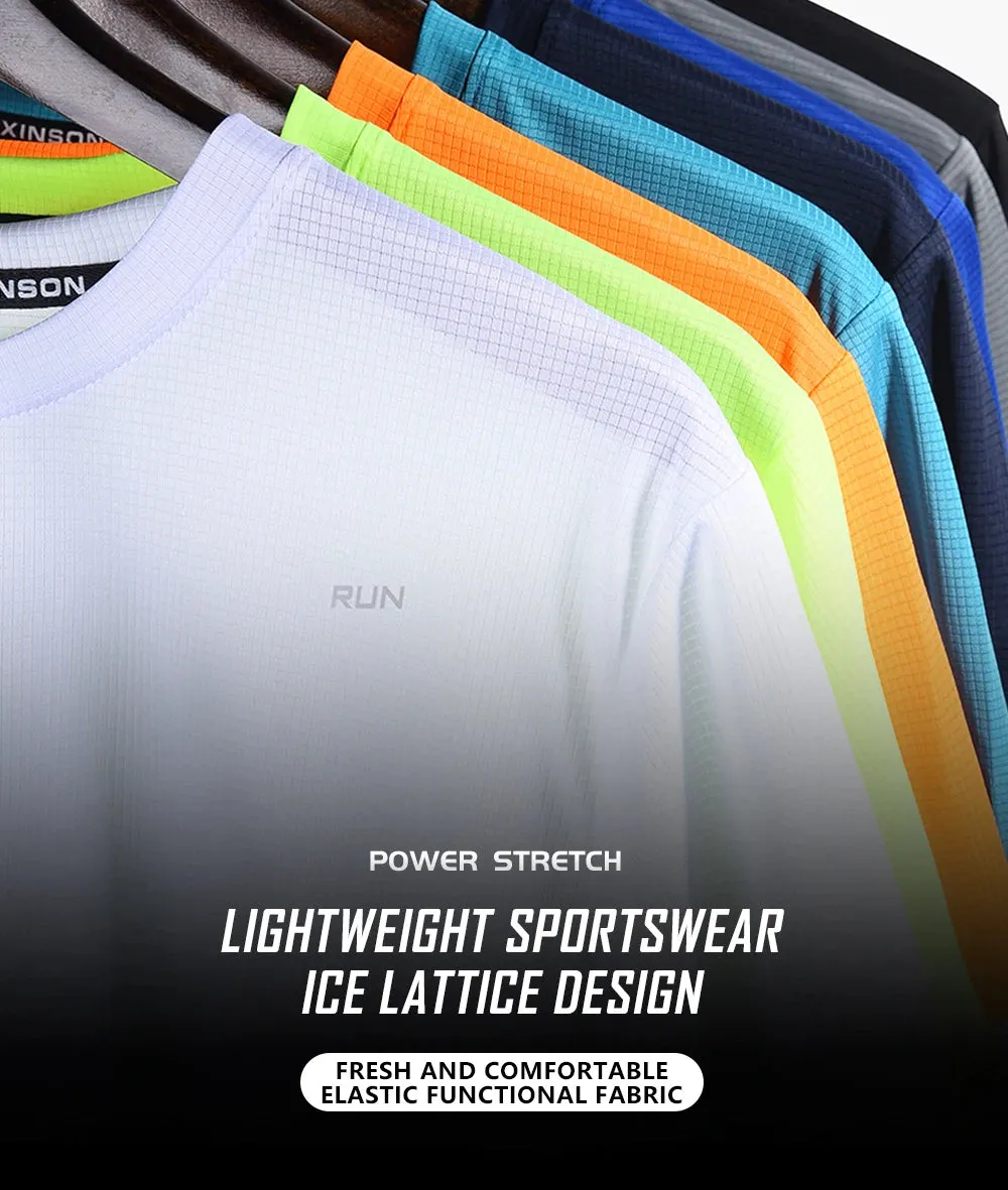 Men's Running T-Shirts, Quick Dry Sport T-Shirts, Fitness Gym Running Shirts, Soccer Shirts Men's Jersey Sportswear Gym Clothing