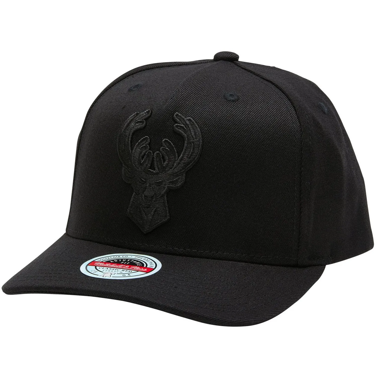 Milwaukee Bucks Black Team Logo Classic Snapback