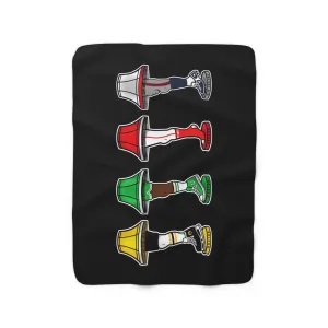 New England Sports Leg Lamps Sherpa Fleece Blanket