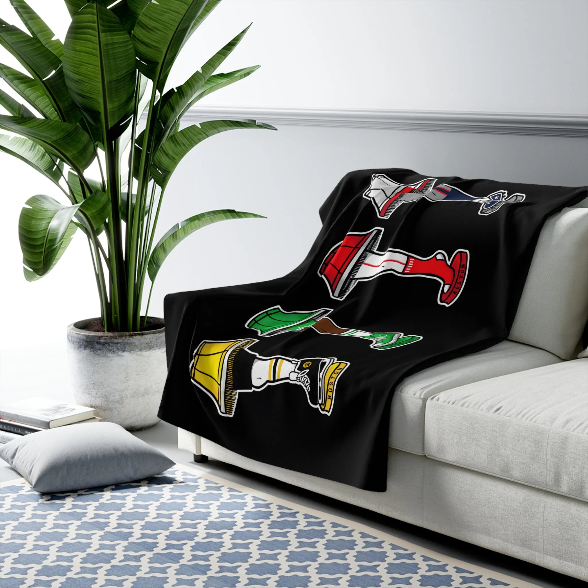 New England Sports Leg Lamps Sherpa Fleece Blanket