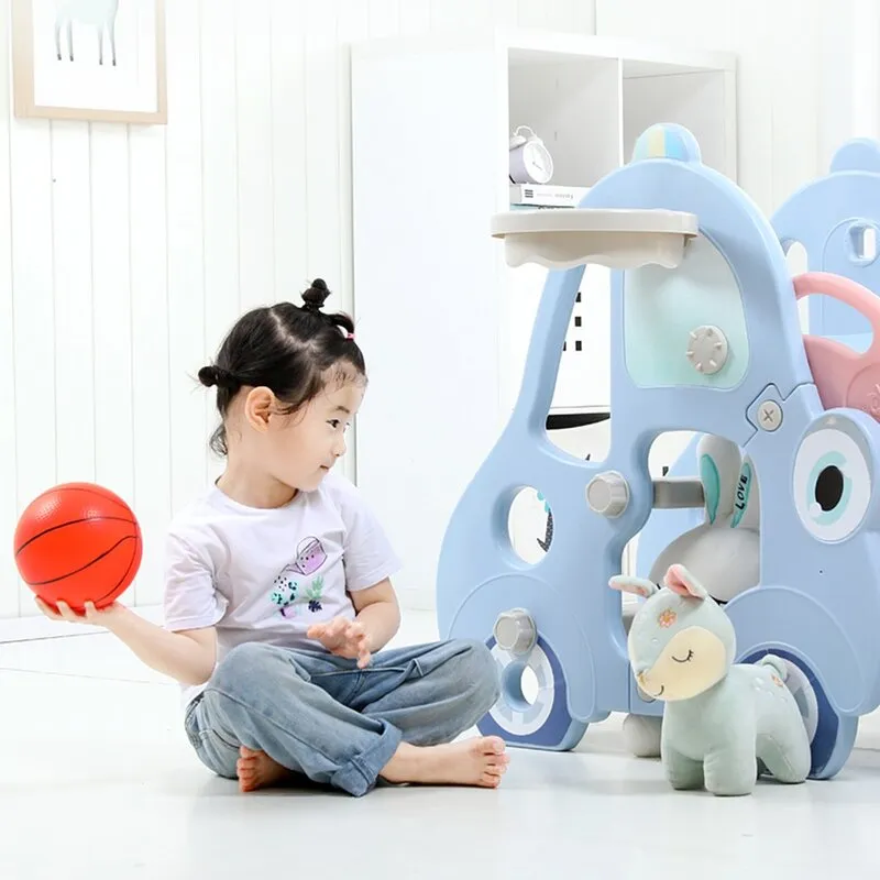 New in box! Wayfair Toddler Multi-functional Play set with Slide & Basketball net! Very Safe & Sturdy! Includes Ball! Ages 3-8! Use Indoors or out! Retail $150 