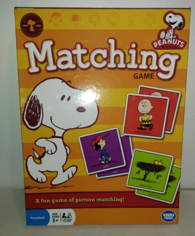 Peanuts Matching Game