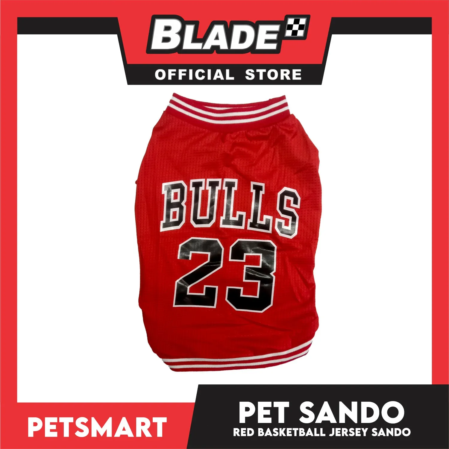 Pet Sando Basketball Jersey Red (Medium)