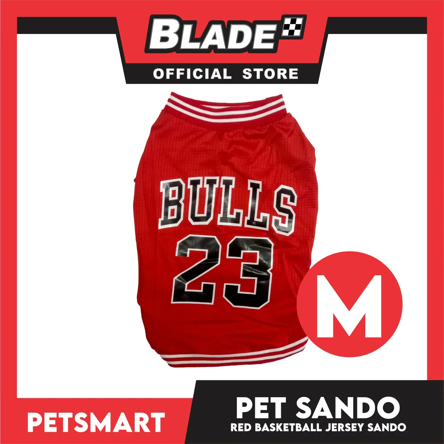 Pet Sando Basketball Jersey Red (Medium)