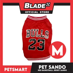 Pet Sando Basketball Jersey Red (Medium)