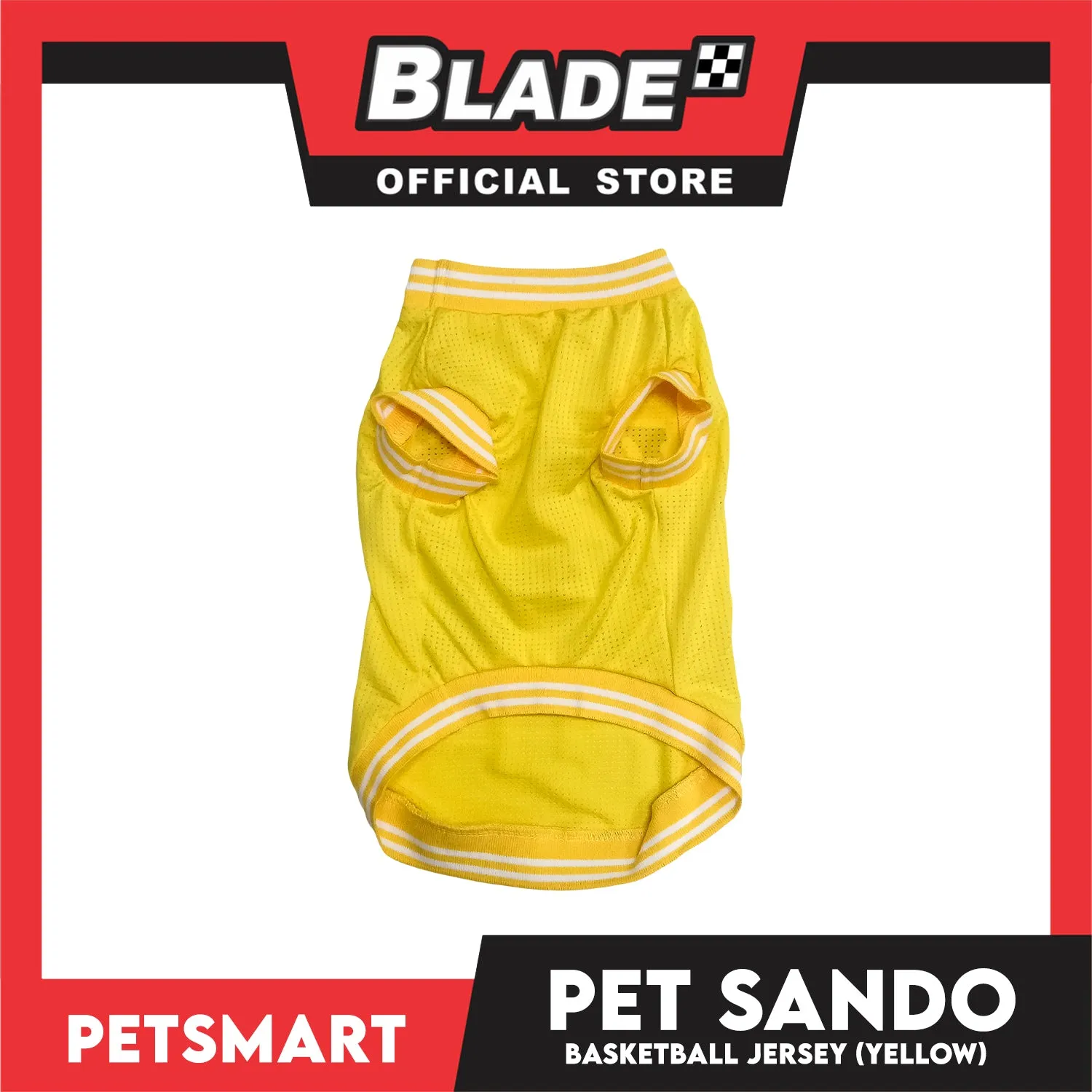 Pet Sando Basketball Jersey Yellow (Medium)