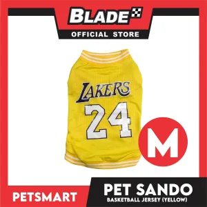 Pet Sando Basketball Jersey Yellow (Medium)