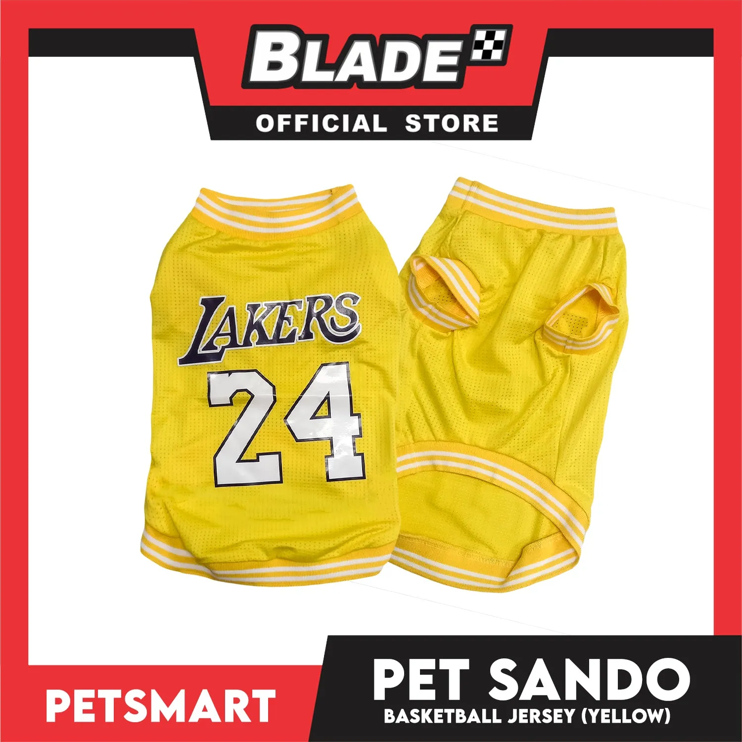 Pet Sando Basketball Jersey Yellow (Medium)