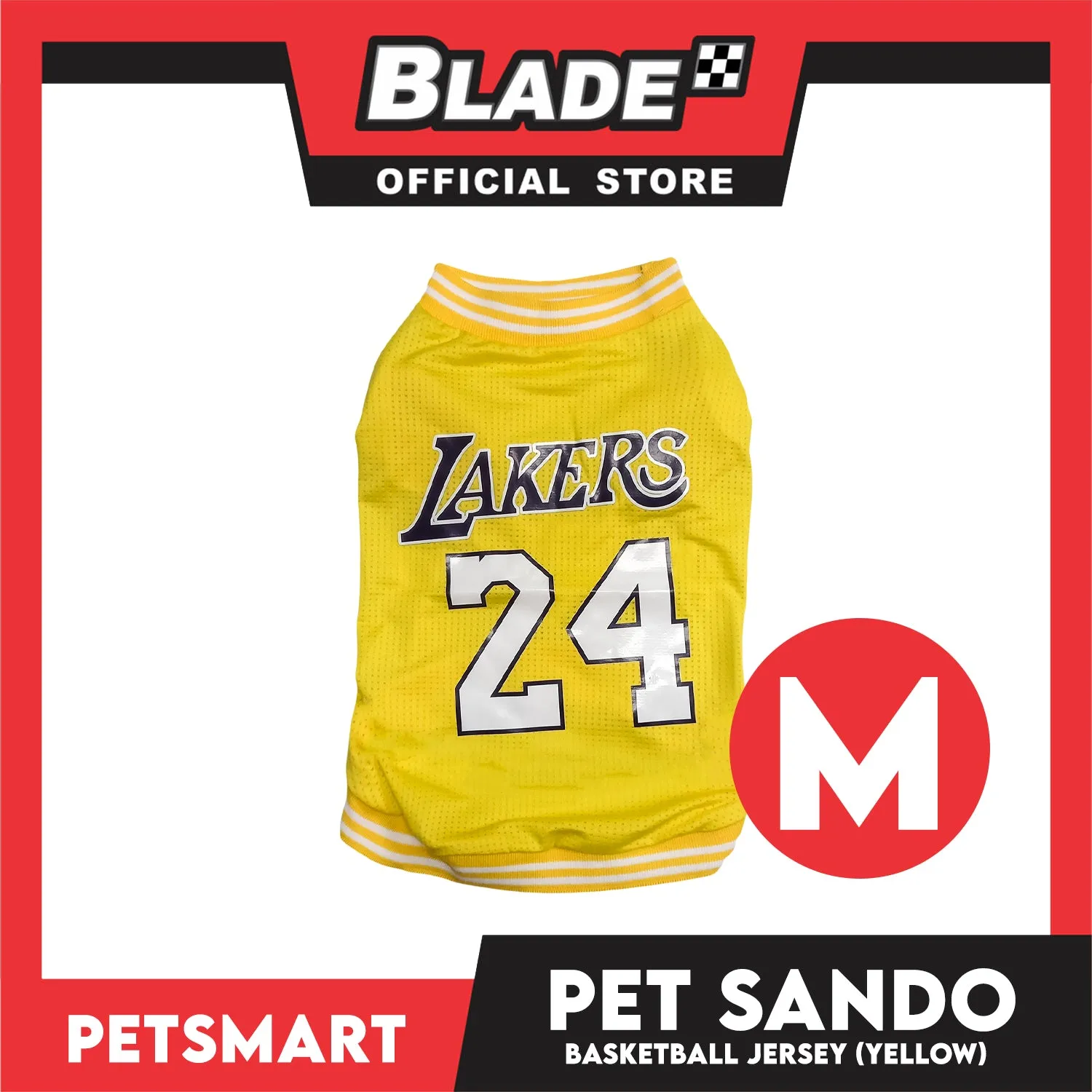 Pet Sando Basketball Jersey Yellow (Medium)
