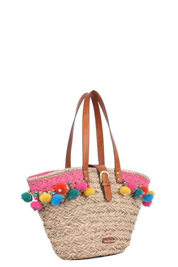 PomPoms on the Beach Bag