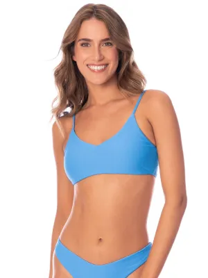 Praia Sporty Bralette in Stone Blue