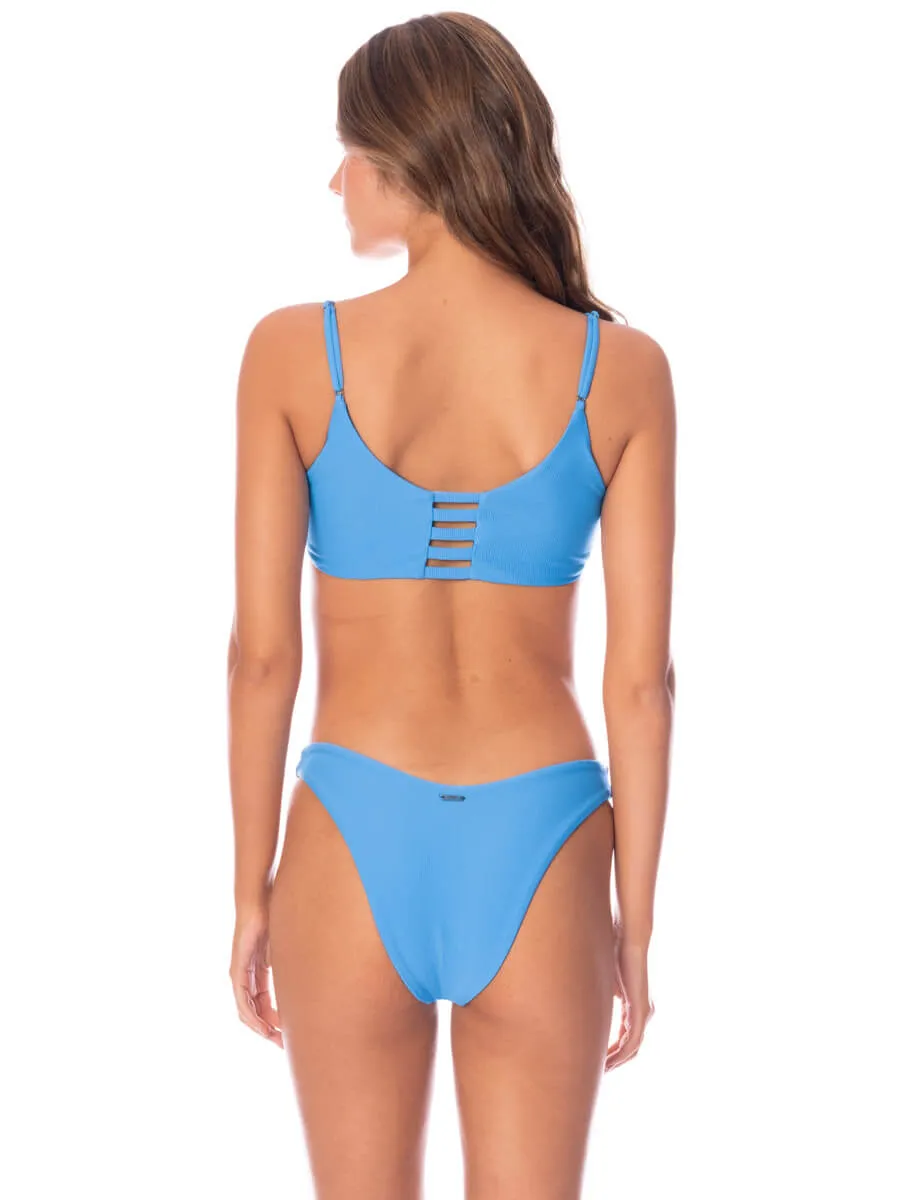 Praia Sporty Bralette in Stone Blue