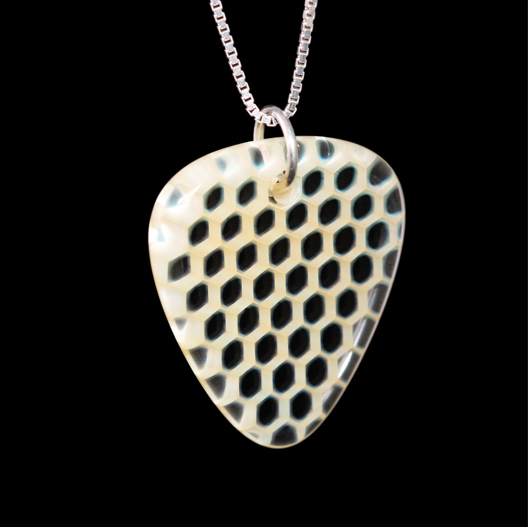 "Asimi" Guitar Pick Honeyglass Necklace