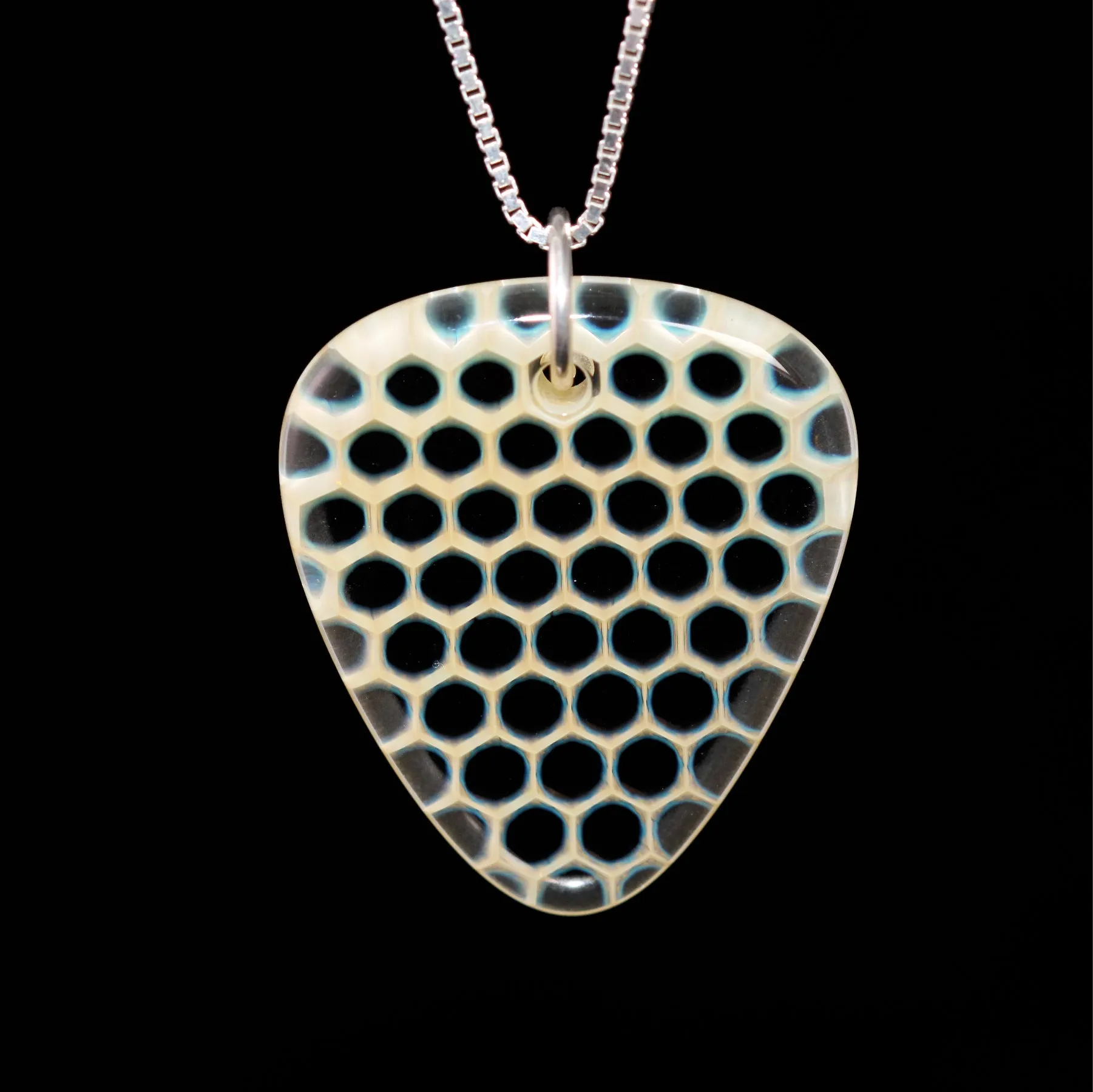 "Asimi" Guitar Pick Honeyglass Necklace