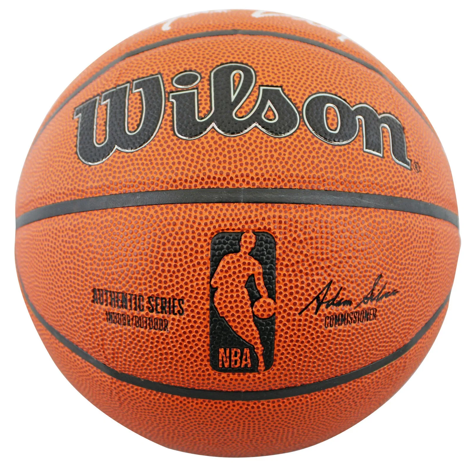Rockets Clyde Drexler Authentic Signed Wilson Basketball w/ Case BAS Witnessed