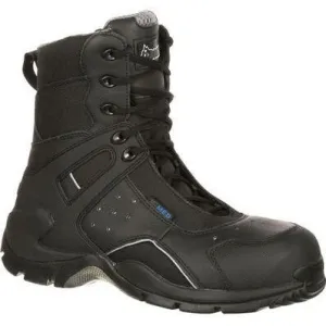 Rocky Men's 1st Med 8" Carbon Toe WP Public Service Boot -Black- FQ0911113