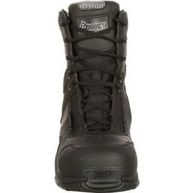 Rocky Men's 1st Med 8" Carbon Toe WP Public Service Boot -Black- FQ0911113