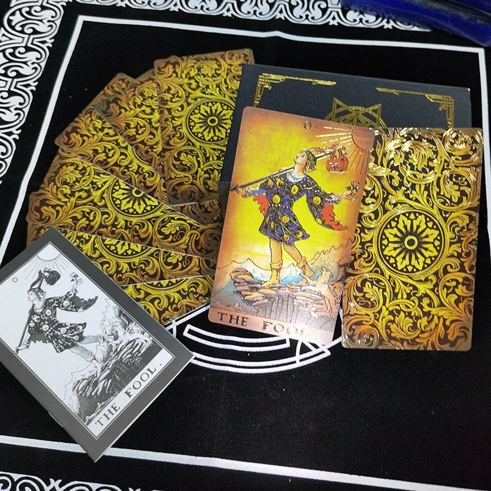 Rose Gold Tarot Card Set Table Game Astrology