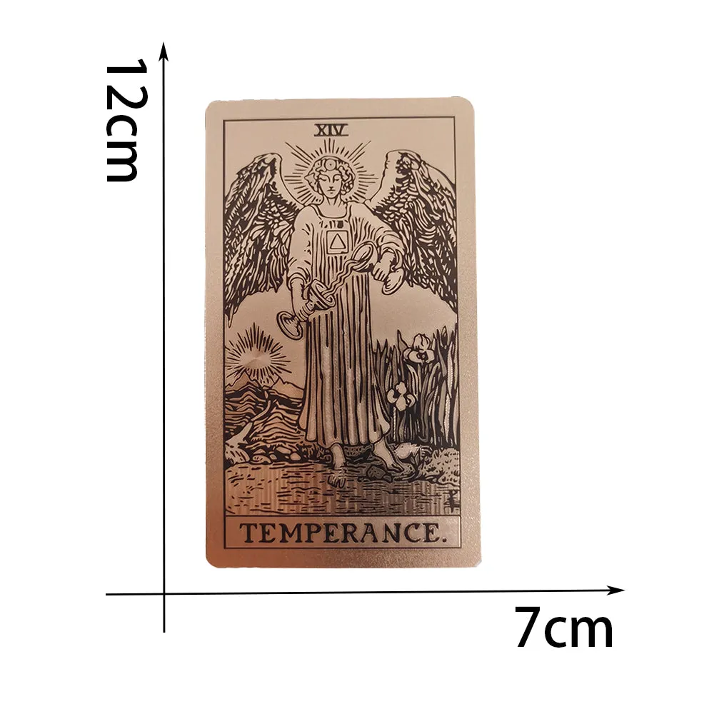 Rose Gold Tarot Card Set Table Game Astrology