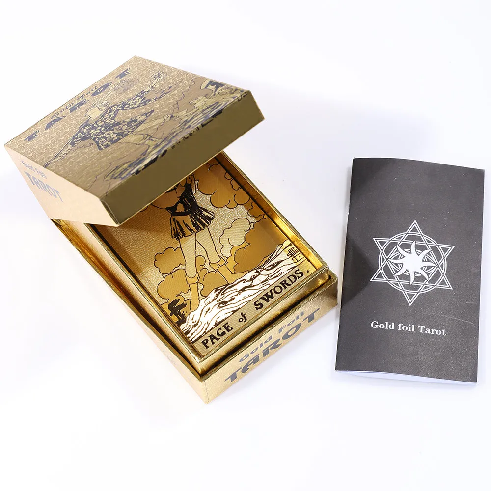 Rose Gold Tarot Card Set Table Game Astrology