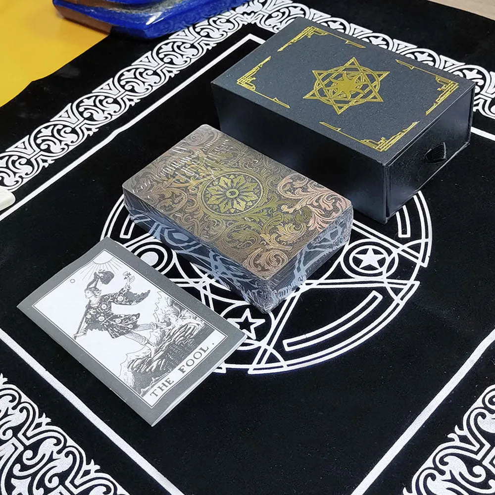 Rose Gold Tarot Card Set Table Game Astrology