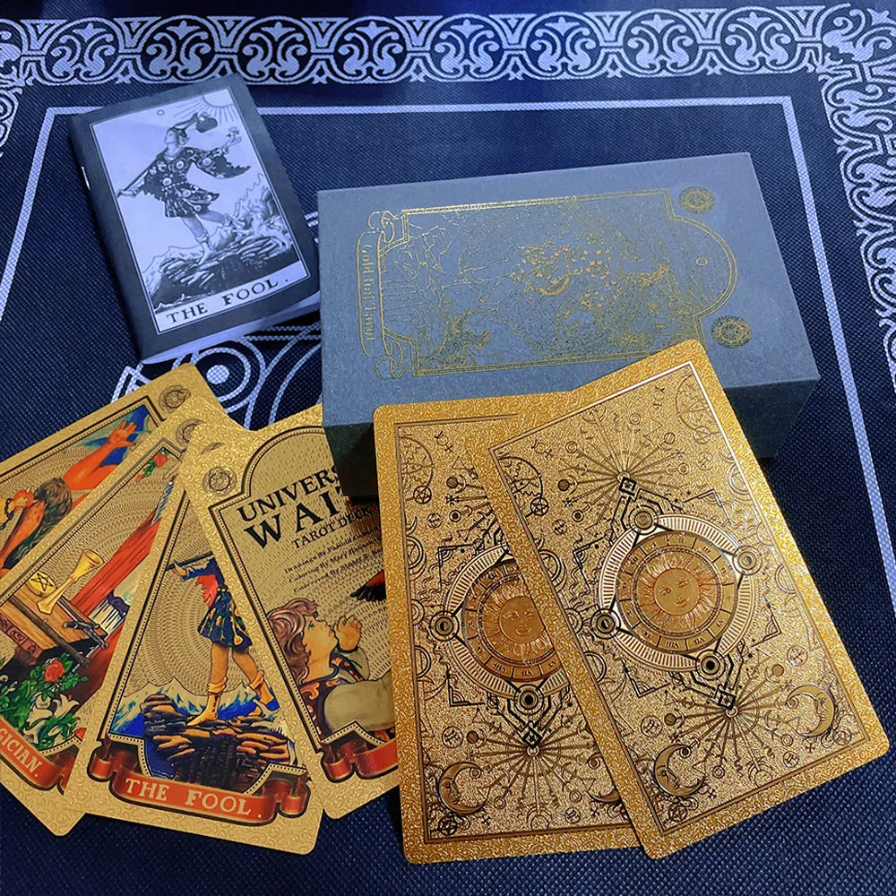 Rose Gold Tarot Card Set Table Game Astrology
