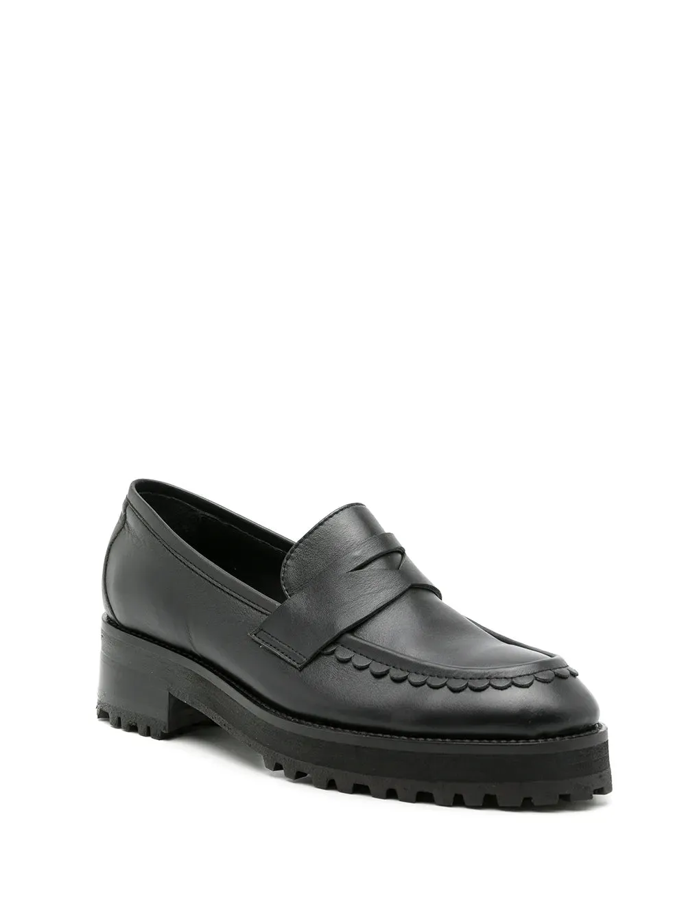 Sarah Chofakian Holly leather penny loafers