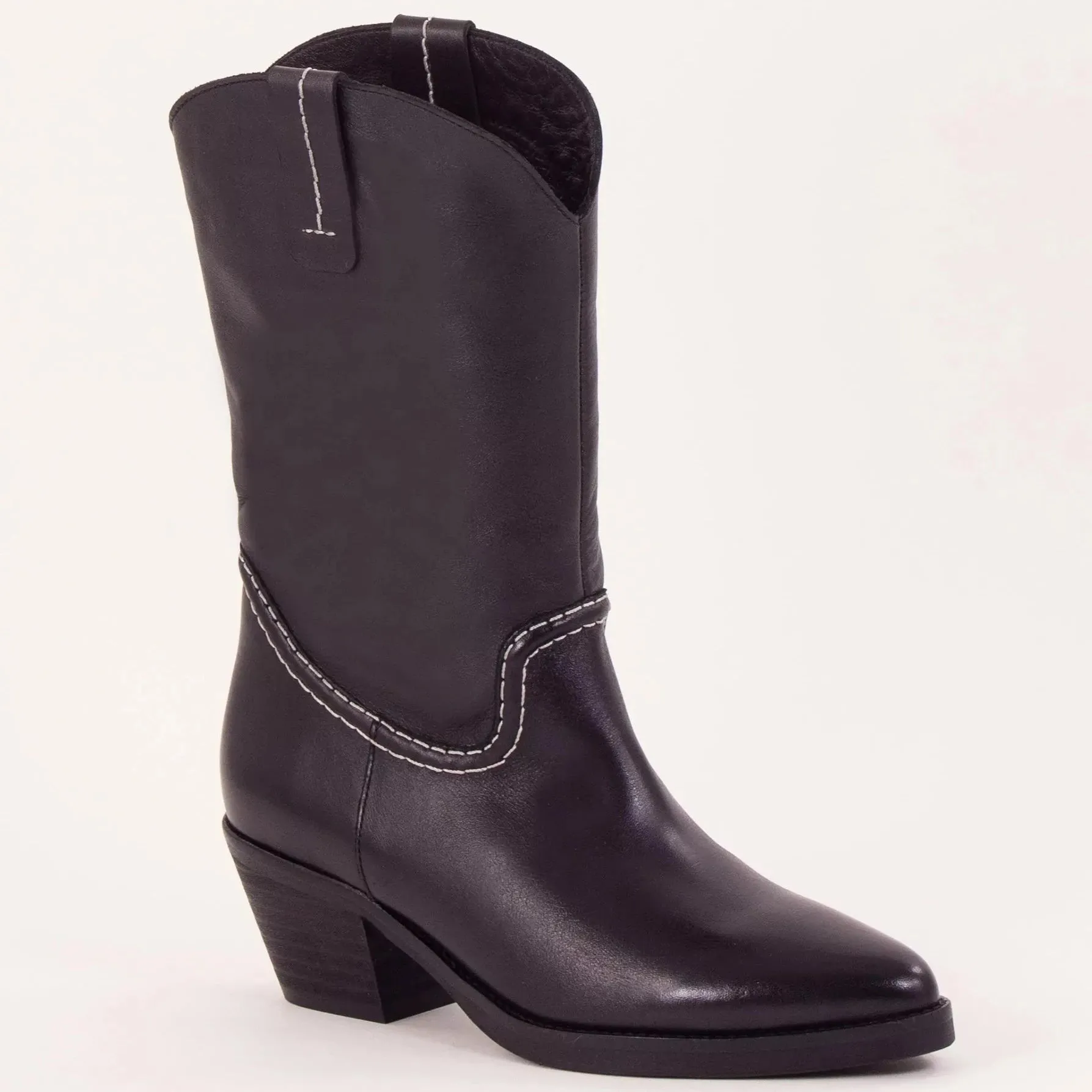 Sessun Tiago Boot Black Leather