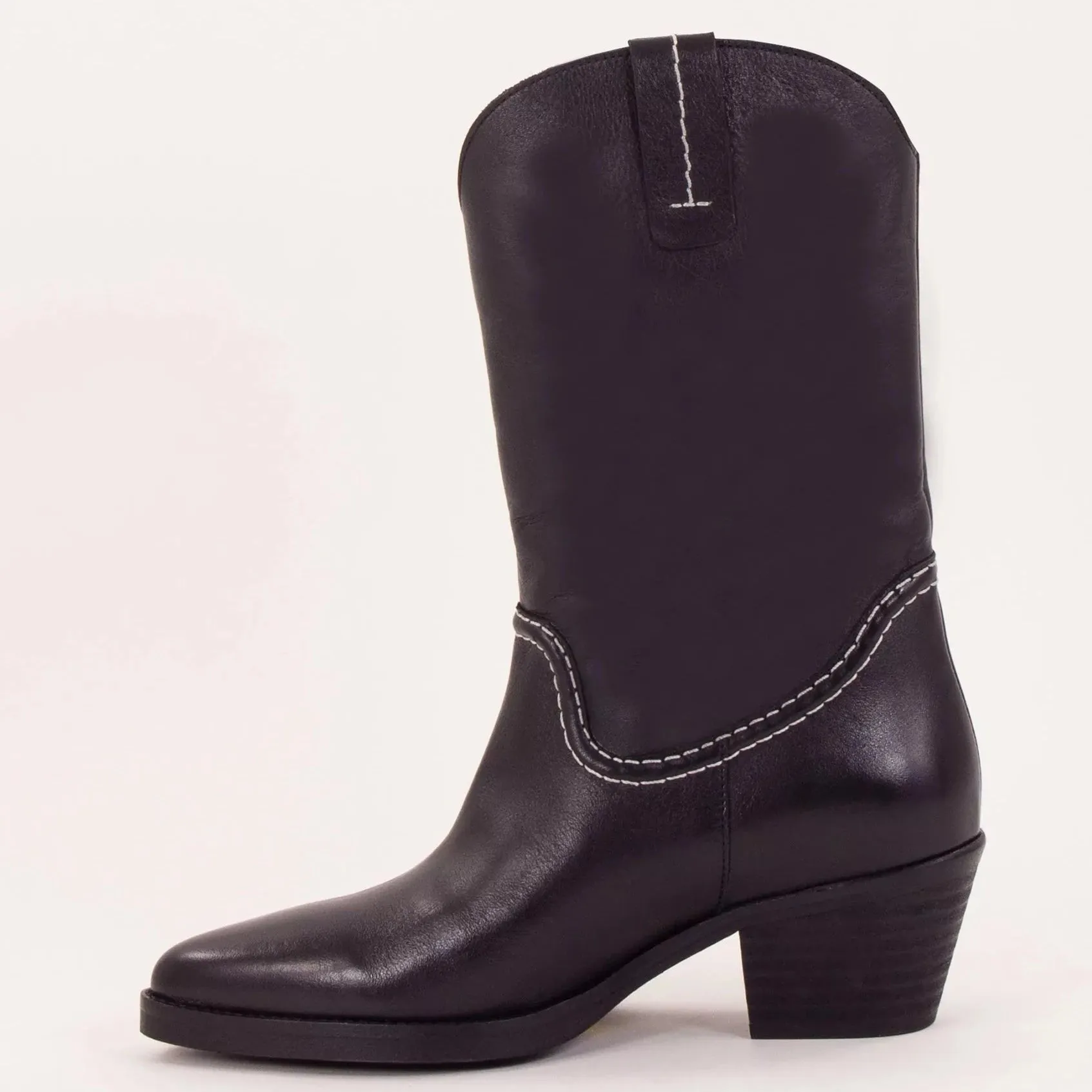 Sessun Tiago Boot Black Leather