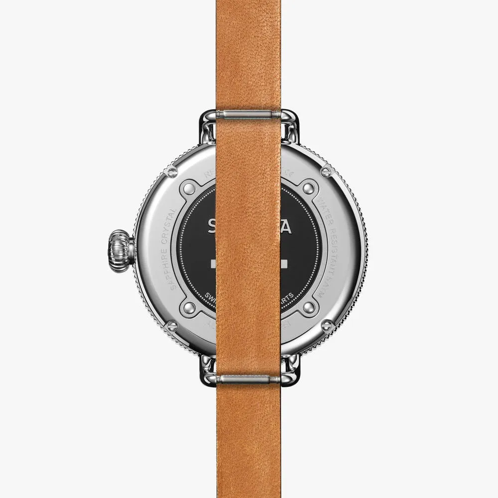 Shinola Big Birdy Stainless Steel & Leather-Strap Watch S0120208732