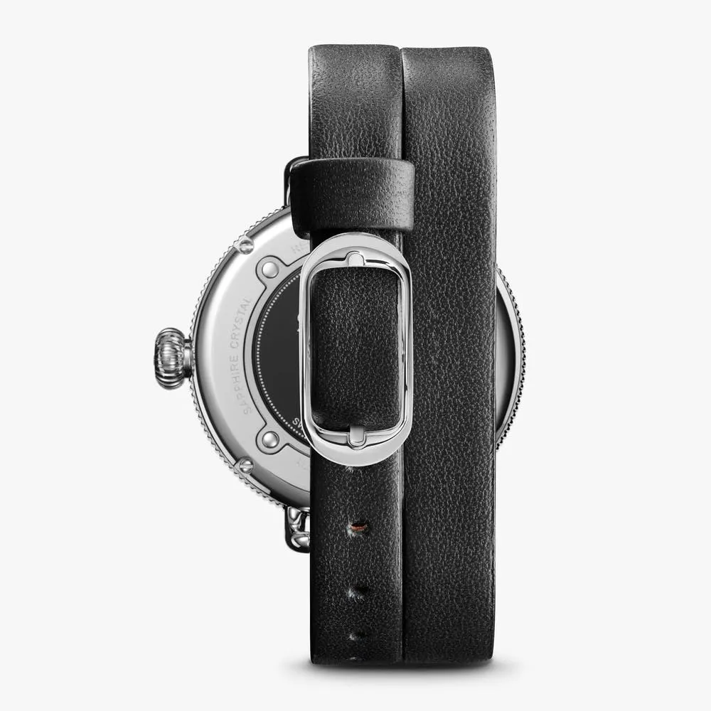 Shinola Big Birdy Stainless Steel & Leather-Strap Watch S0120208732