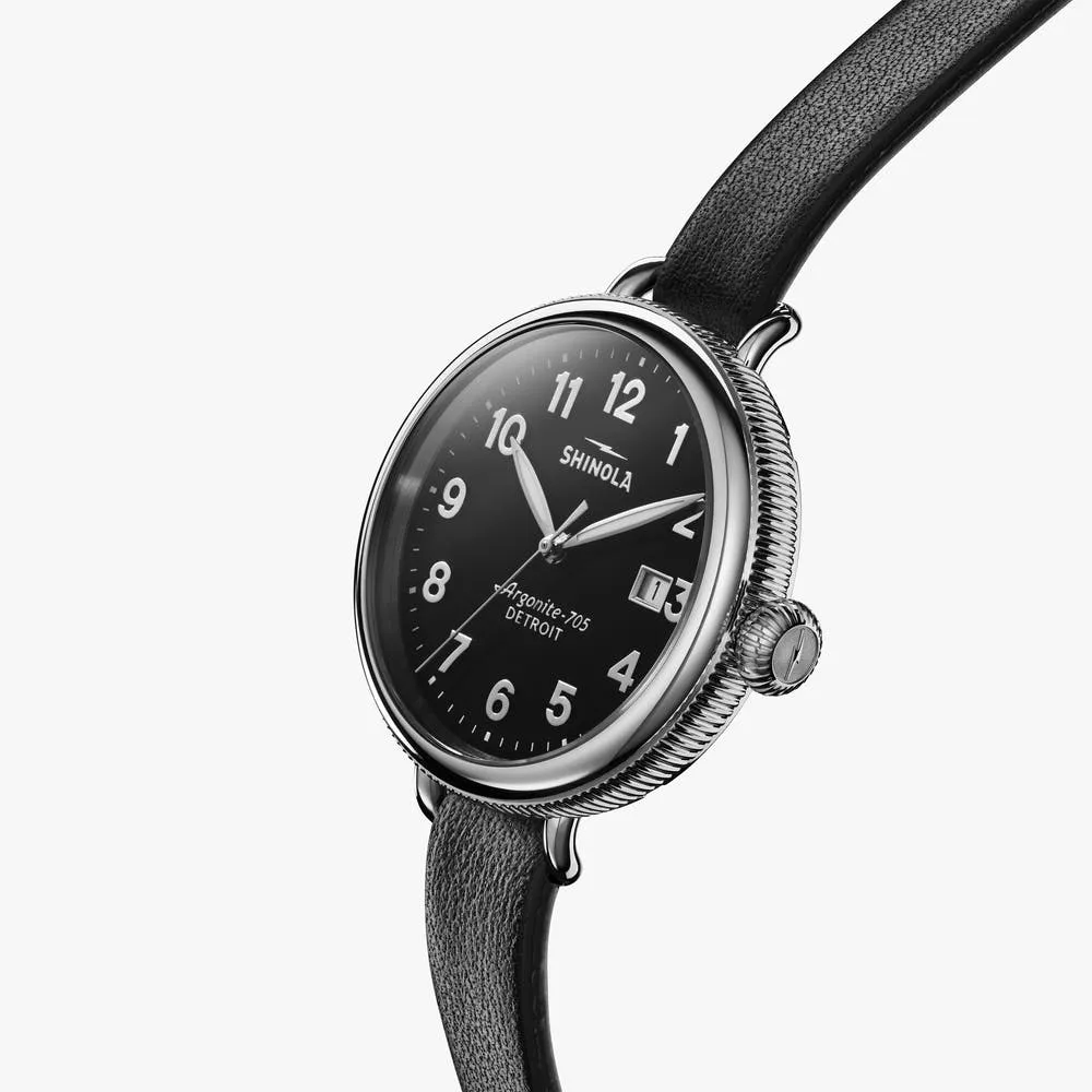 Shinola Big Birdy Stainless Steel & Leather-Strap Watch S0120208732
