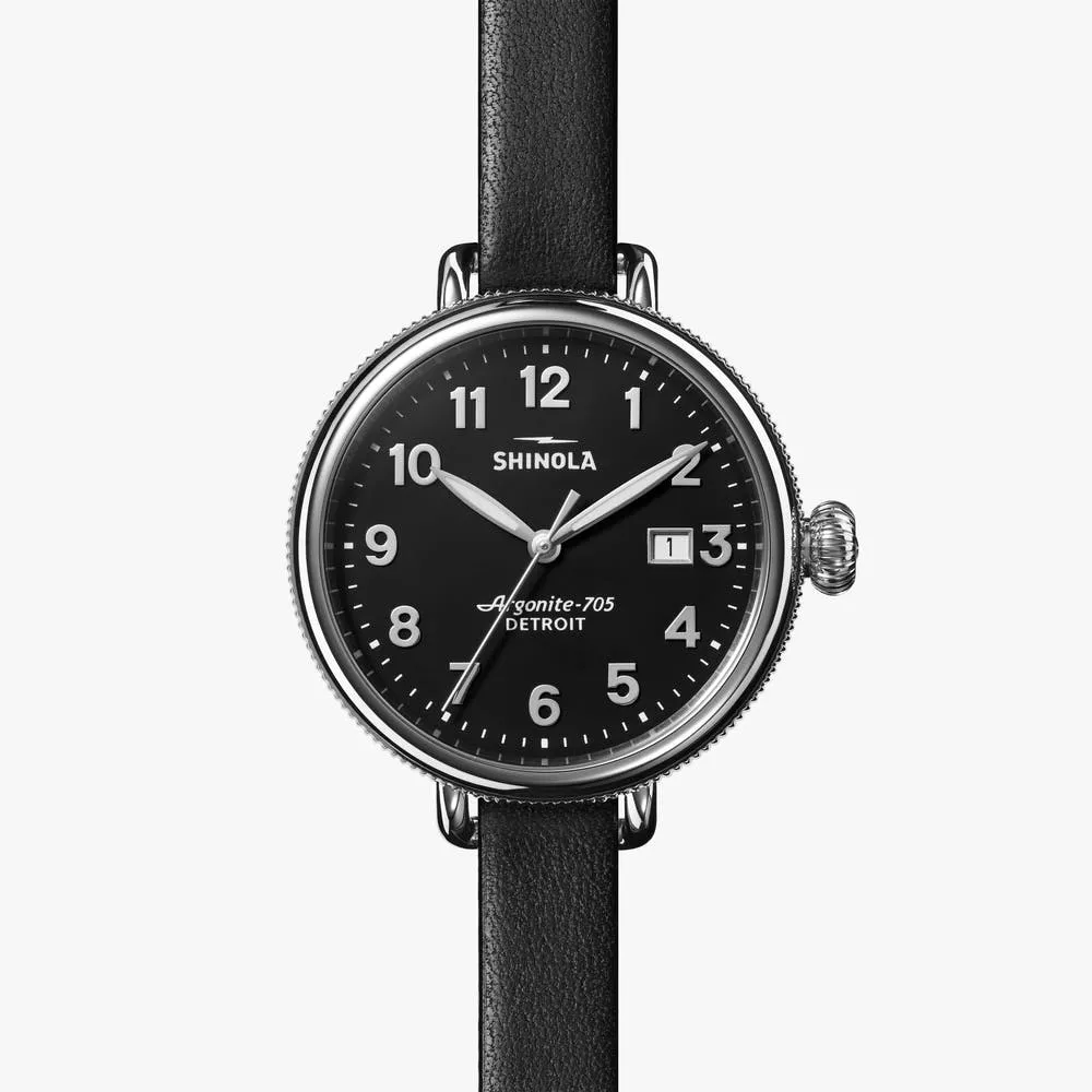 Shinola Big Birdy Stainless Steel & Leather-Strap Watch S0120208732